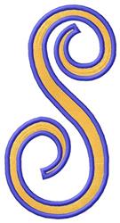 Tall Script 2 S - 5x7 script detailed embroidery design for decorative pillow covers