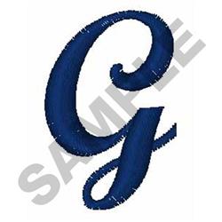 font quick stitch machine embroidery - Bold Script Font G for reusable tote bags