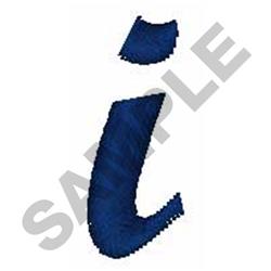 Bold Script Font i - 4x4 font quick stitch embroidery design for kitchen tea towels