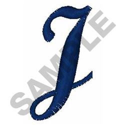 font quick stitch machine embroidery - Bold Script Font J for reusable tote bags