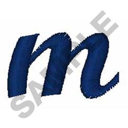 quick stitch font machine embroidery pattern - Bold Script Font m for kitchen aprons