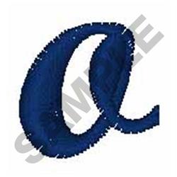 Bold Script Font o - 4x4 font quick stitch embroidery design for kitchen tea towels