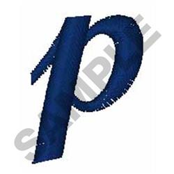 quick stitch font machine embroidery pattern - Bold Script Font p for decorative pillow covers
