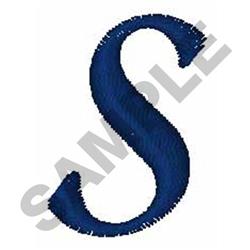 font quick stitch machine embroidery - Bold Script Font S for patchwork quilt blocks