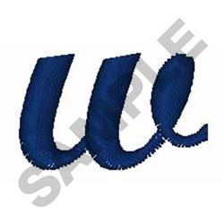font quick stitch machine embroidery - Bold Script Font w for patchwork quilt blocks