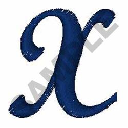 quick stitch font machine embroidery pattern - Bold Script Font X for decorative pillow covers