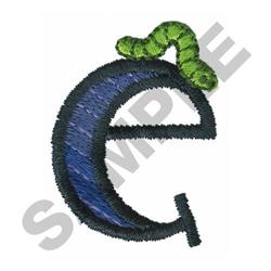 BRIGHT ALPHA E - 4x4 alpha quick stitch machine embroidery design for cute baby onesies