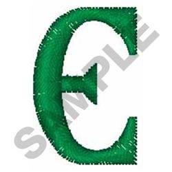font quick stitch machine digital embroidery - Celtic Font E perfect for kitchen aprons