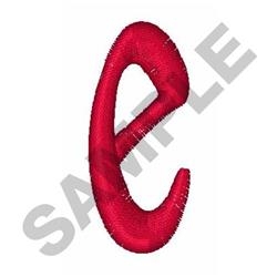 quick stitch alphabet machine embroidery pattern - CLASSY SCROLL ALPHABET e for reusable tote bags