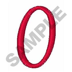 CURLY SCRIPT 0 - 4x4 script quick stitch embroidery design for decorative pillow covers