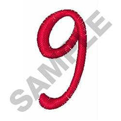 CURLY SCRIPT 9 - 4x4 script quick stitch embroidery design for reusable tote bags