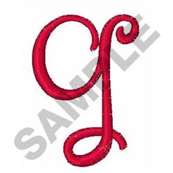 script quick stitch machine embroidery - CURLY SCRIPT G for patchwork quilt blocks