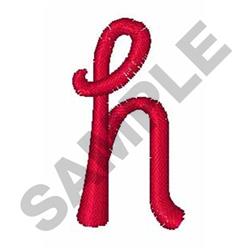 script quick stitch machine digital embroidery - CURLY SCRIPT h perfect for Scarves