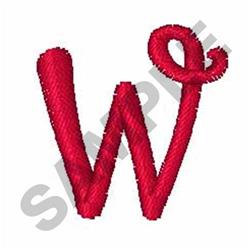 script quick stitch machine embroidery - CURLY SCRIPT w for Artistic Projects
