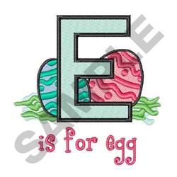 detailed easter Easter eggs machine embroidery pattern - E IS FOR EASTER EGG for decorative pillows