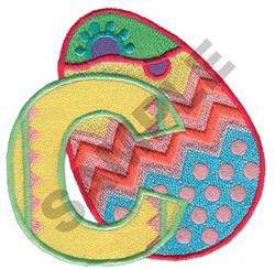 detailed easter Easter eggs machine embroidery pattern - EASTER EGG C for cute baby onesies