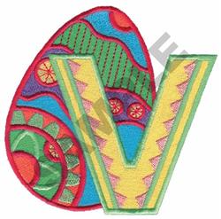 EASTER EGG V - 5x7 Easter eggs detailed machine embroidery design for cute baby onesies
