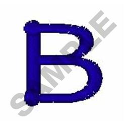 monogram quick stitch machine embroidery - Monogram B perfect for cute baby onesies