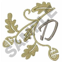 OAK LEAF UPPER CASE D