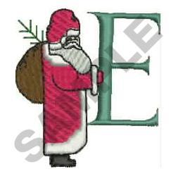 Santa Claus beginner-friendly machine embroidery - SANTA E for Christmas Stockings