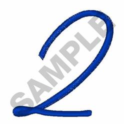quick stitch alph machine embroidery pattern - SCRIPT ALPH Q for kitchen tea towels