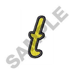 Script Alphabet t - 4x4 alphabet beginner-friendly embroidery design for kitchen tea towels