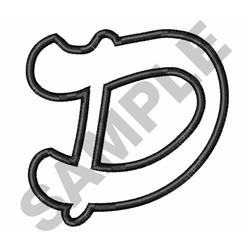 font applique machine embroidery - SCRIPT APPLIQUE FONT D for reusable tote bags