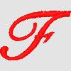 SCRIPT F - 4x4 script quick stitch machine embroidery design perfect for kitchen aprons