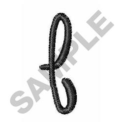 quick stitch letter machine embroidery pattern - Script Letter l for Art Projects