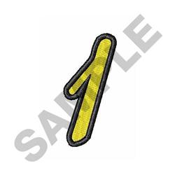 number beginner-friendly machine embroidery - Script Number 1 for patchwork quilt blocks
