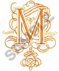 beginner-friendly design machine embroidery pattern - SCROLL DESIGN M for Theatrical Productions