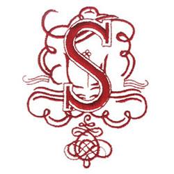 scroll beginner-friendly machine embroidery - SCROLL S perfect for kitchen tea towels