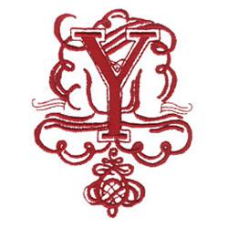 scroll detailed machine embroidery - SCROLL Y perfect for decorative pillow covers