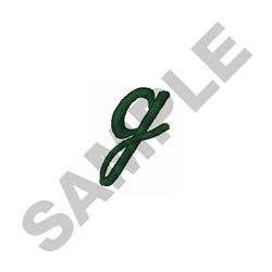 quick stitch script machine embroidery pattern - Stylish Script g for Memory Quilts