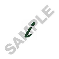 Stylish Script i - 4x4 script quick stitch embroidery design for Evening Bags
