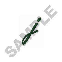 quick stitch script machine embroidery pattern - Stylish Script j for Festival Wear