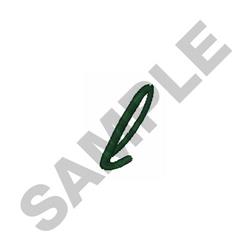Stylish Script l - 4x4 script quick stitch embroidery design for Camping Gear