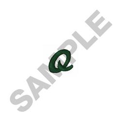 Stylish Script o - 4x4 script quick stitch machine embroidery design for Craft Fairs