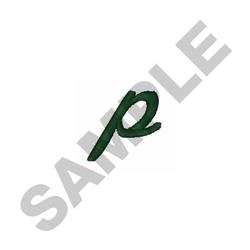 quick stitch script machine embroidery pattern - Stylish Script p for Office Supplies