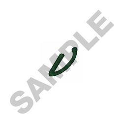 quick stitch script machine embroidery pattern - Stylish Script v for Nature Crafts