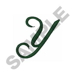 script quick stitch machine embroidery - Stylish Script Y for Outdoor Cushions
