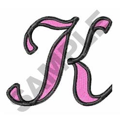 script beginner-friendly machine embroidery - Two Color Script K for Blankets