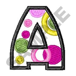 quick stitch case machine embroidery pattern - Upper Case A for reusable tote bags