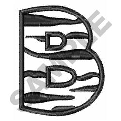 quick stitch case machine embroidery pattern - Upper Case B for patchwork quilt blocks