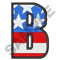beginner-friendly case machine embroidery pattern - Upper Case B perfect for Quilts