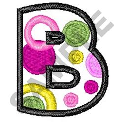 case quick stitch machine embroidery - Upper Case B perfect for patchwork quilt blocks