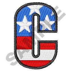 case beginner-friendly machine embroidery - Upper Case C for decorative pillow covers