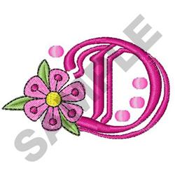 quick stitch case machine embroidery pattern - UPPER CASE D for cute baby onesies