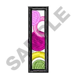 Upper Case I - 4x4 case quick stitch embroidery design for decorative pillow covers