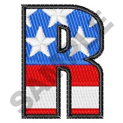 case beginner-friendly machine embroidery - Upper Case R for decorative pillow covers